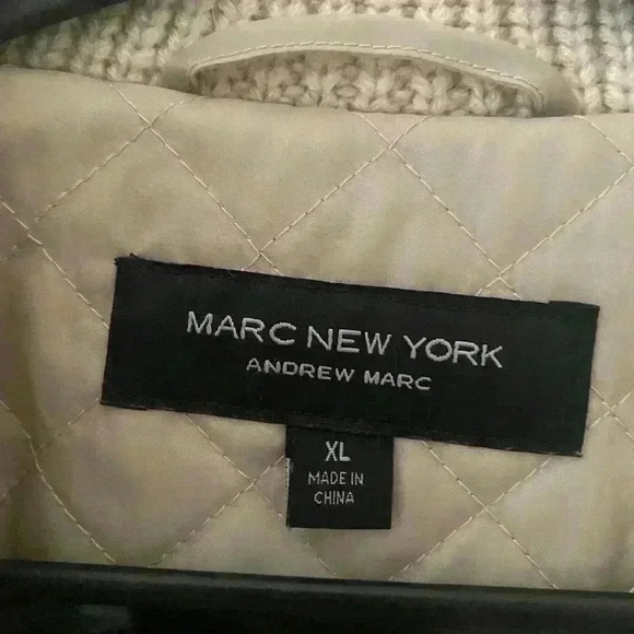 Marc new york andrew marc puffer coat with knit sleeves - Picture 4 of 4